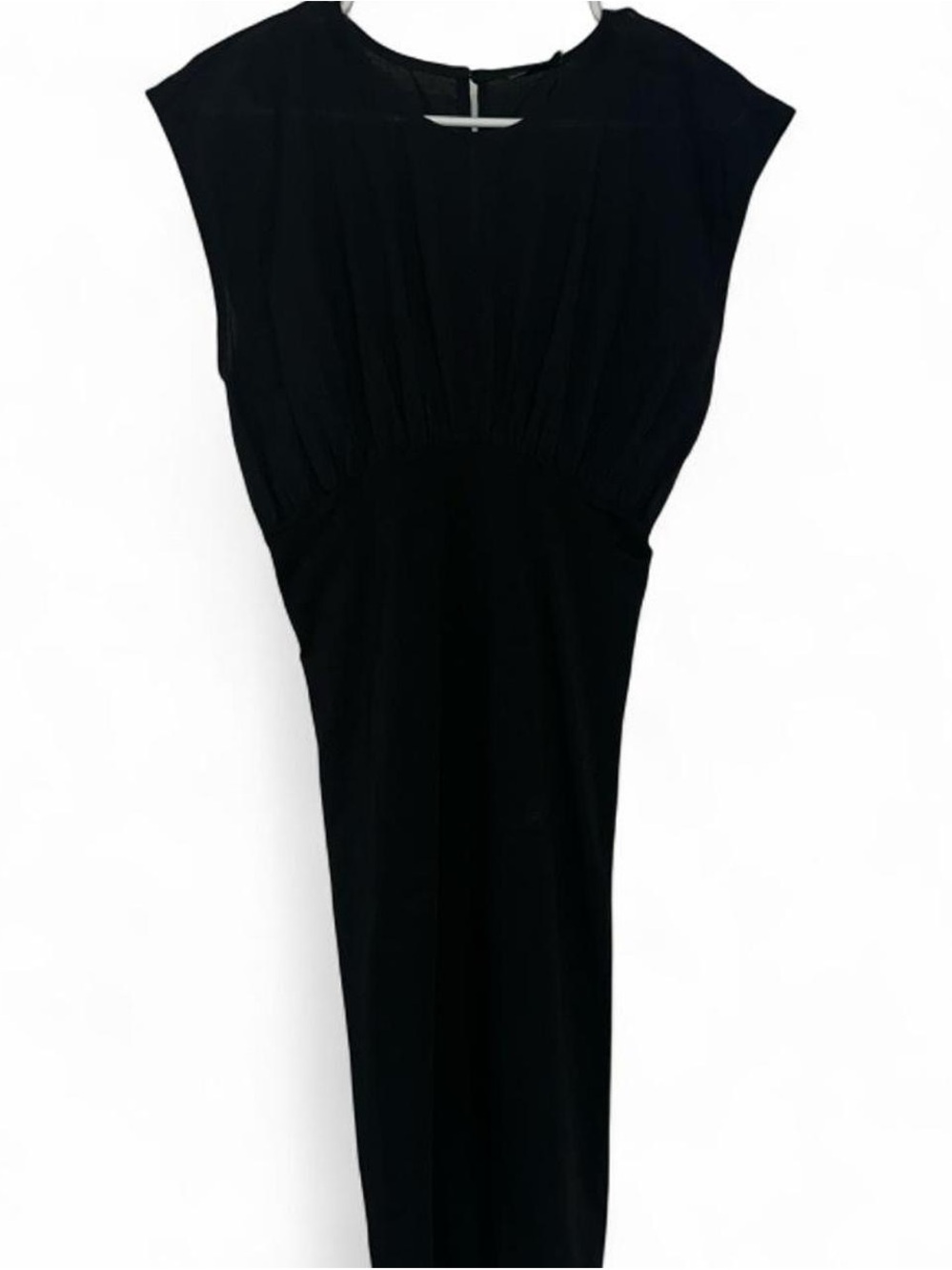 ATM Anthony Thomas Melillo Black Cap Sleeve Maxi Dress